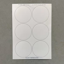 Load image into Gallery viewer, Printable Self-Adhesive Matte Centre Labels — 7", 10" &amp; 12"
