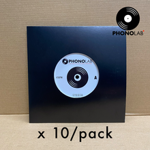 Load image into Gallery viewer, Black Card Outer Record Sleeves w/Die Cut Hole (350GSM)
